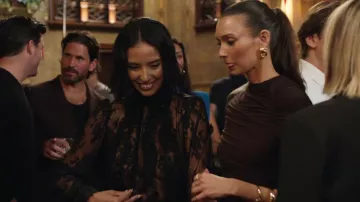 Heaven Mayhem Gold Mini Knot Earrings worn by White Fransway as seen in In the City (S01E02)