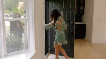 PatBO Samba Fringe Long Sleeve Mini Dress worn by Tiberius III as seen in The Real Housewives of Rhode Island (S01E09)