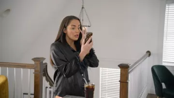 Morforu Satin Pajama Set worn by Rosie DiMare as seen in The Real Housewives of Rhode Island (S01E09)