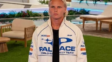 Love Island UK S13 George Knight White Jacket in Love Island (S13E07)