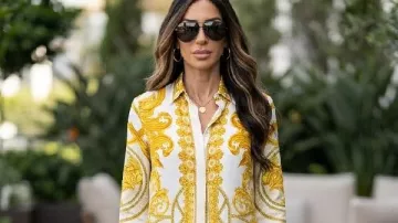 Alicia Carmody Real Housewives of Rhode Island Printed Shirt (Alicia Carmody) as seen in The Real Housewives of Rhode Island (S01)