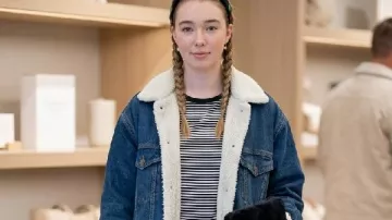 Baylen Out Loud S03 Baylen Dupree Blue Denim Coat as seen in Baylen Out Loud (S03)