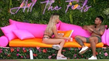 Fashion Nova Keep On Wishing Wedges worn by Kenzie Annis as seen in Love Island USA (S08)