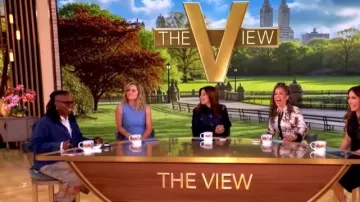 Magnolia Pearl Floral Miner Denims worn by Whoopi Goldberg as seen in The View on  June 5, 2026