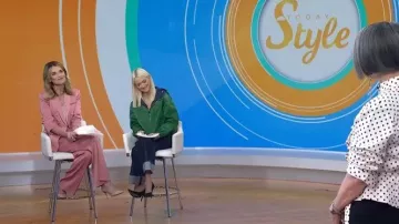 Veronica Beard Edia Satin Pants worn by Savannah Guthrie as seen in Today on  June 3, 2026