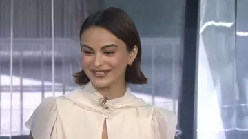 Guizio Ara Top worn by Camila Mendes as seen in Today on  June 3, 2026