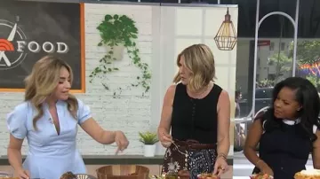 Babaton Intro Poplin Dress worn by Dina Deleasa as seen in Today with Jenna & Sheinelle on  June 3, 2026