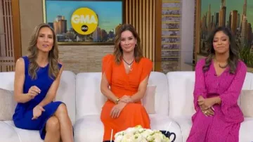 Chiara Boni La Petite Robe Gurli Sheath worn by Rhiannon Ally as seen in Good Morning America on June 4, 2026