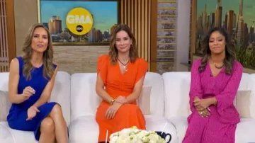 Anthropologie Smocked Maxi Dress worn by Morgan Norwood as seen in Good Morning America on June 4, 2026