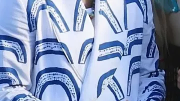 Print Suit worn by Julien (Samuel Arnold) in Emily in Paris