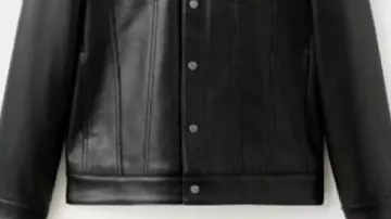 Leather Jacket worn by Leo (Alan Cumming) in Tip Toe