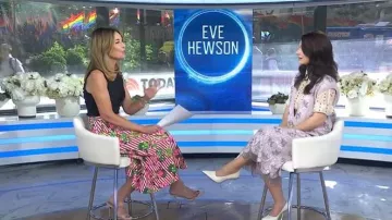 Veronica Beard Asha Sandal worn by Savannah Guthrie as seen in Today on June 8, 2026