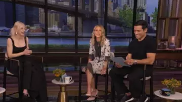 Prada Printed Georgette Dress worn by Kelly Ripa as seen in LIVE with Kelly and Mark on June 4, 2026