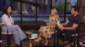 Gabriela Hearst Meyers Long-Sleeve Shirtdress worn by Kelly Ripa as seen in LIVE with Kelly and Mark on June 8, 2026