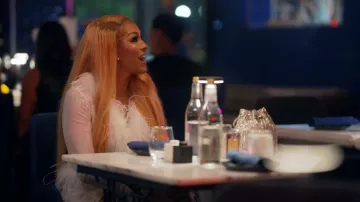 Bubish Gigi Feather Blouse worn by Drew Sidora as seen in The Real Housewives of Atlanta (S17E03)
