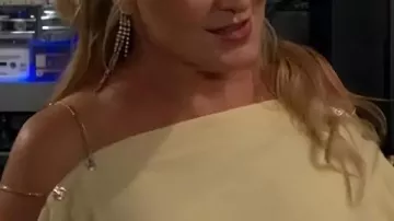 The Young and the Restless Sharon Newman Chain Shoulder Top