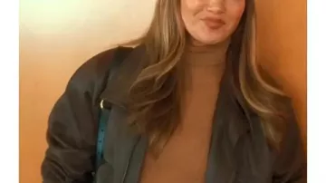 Jennifer Lopez Office Romance 2026 Brown Leather Jacket