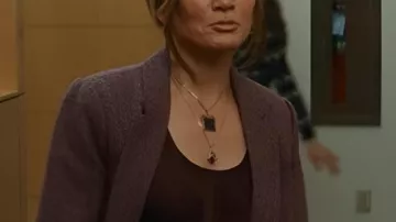 Office Romance Jennifer Lopez Burgundy Suit