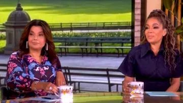Cara Cara Hutton Puff-Sleeve Midi Shirtdress worn by Ana Navarro as seen in The View on  June 8, 2026