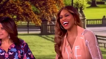 John Galliano x Christian Dior 2007 Spring Summer Collection worn by Laverne Cox as seen in The View on  June 8, 2026