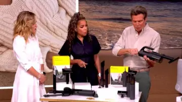 L'Agence Journi Pintuck Short Dress worn by Sara Haines as seen in The View on  June 8, 2026