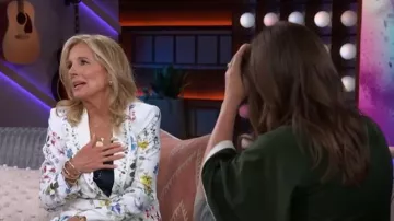 Alice + Olivia Breann Floral Fitted Blazer worn by Jill Biden as seen in The Kelly Clarkson Show on  June 4, 2026