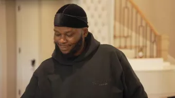 Fear of God Essentials Logo Print Hoodie worn by Todd Tucker as seen in The Real Housewives of Atlanta (S17E04)
