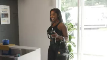 Versace Lamb Leather Bucket Shoulder Women's Bag worn by Porsha Williams as seen in The Real Housewives of Atlanta (S17E04)