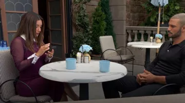 Fashion Nova She Means Business Mesh Shirt Midi Dress worn by  Audra Charles(Zuleyka Silver) as seen in The Young and the Restless on  June 4, 2026