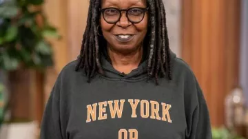 Whoopi Goldberg The View “New York or Nowhere” Hoodie worn by Whoopi Goldberg as seen in The View