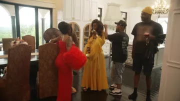 Bronx and Banco Women's Yellow Geisha Maxi Dress worn by Shamea Morton as seen in The Real Housewives of Atlanta (S17E07)