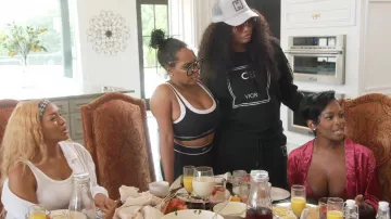 Alo Yoga Airbrush Better Together Bra worn by Kelli Ferrell as seen in The Real Housewives of Atlanta (S17E07)