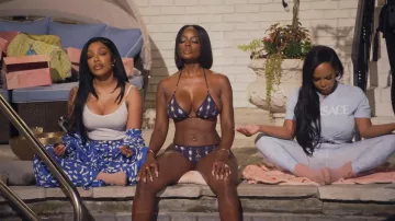 Louis Vuitton Necklace Print Bikini Top worn by Shamea Morton as seen in The Real Housewives of Atlanta (S17E08)