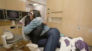 Louis Vuitton Cyclone Sunglasses worn by Shamea Morton as seen in The Real Housewives of Atlanta (S17E09)