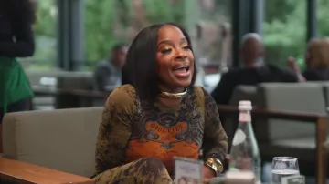 Jean Paul Gaultier Médallion Printed Mesh Catsuit worn by Shamea Morton as seen in The Real Housewives of Atlanta (S17E09)