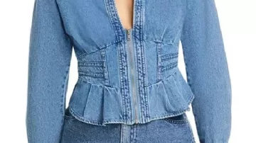 Denim Zip Shirt worn by (Chelsea Hamilton) in Beyond the Gates (S02)