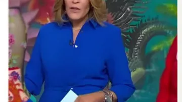 Vestido camisa azul con cinturón Tory Buenos Días 2026 Tory Johnson