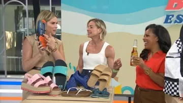 Rohe Bustier Shaped Knitted Top worn by Liz Plosser as seen in Today on  June 9, 2026