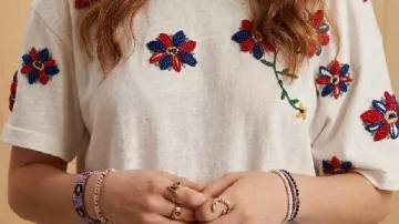 Floral Tee worn by (Percy Fraser) in Every Year After
