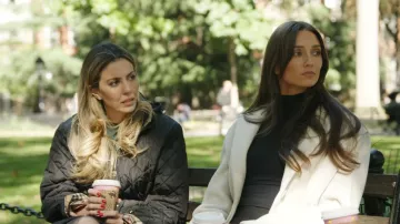 Burberry Detachable Hood Diamond Quilted Jacket worn by Georgina Ferzli as seen in In the City (S01E03)