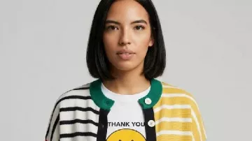 In The City S01 Danielle Olivera Smiley T-Shirt (Danielle Olivera) as seen in In the City (S01)