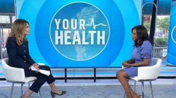 Veronica Beard Kimra Pants worn by Savannah Guthrie as seen in Today on June 10, 2026