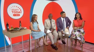 Stuart Weitzman Slingback Platform Pumps worn by Joy Bauer as seen in Today on June 11, 2026