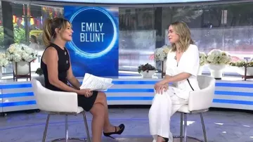 Gucci Vernice Crystal Betty Mary Jane Platform Pumps worn by Savannah Guthrie as seen in Today on June 11, 2026