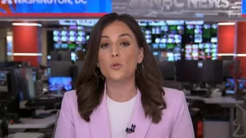 Veronica Beard Miller Dickey Jacket worn by Hallie Jackson as seen in Today on June 11, 2026