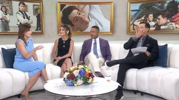 L'Agence Lacen Pointelle-Knit Skirt worn by Chloe Melas as seen in Today on  June 11, 2026