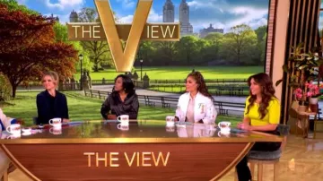 Frame Relaxed Straight Cargo worn by Alyssa Farah Griffin as seen in The View on  June 10, 2026