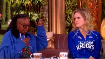 Off Season Ny Knicks Cropped Track Jacket worn by Sara Haines as seen in The View on June 11, 2026