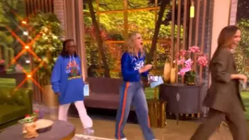 Rag and Bone Miramar Sport Stripe Track Pant worn by Sara Haines as seen in The View on  June 11, 2026