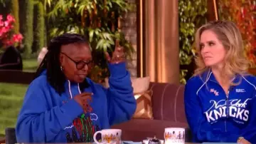 Nba Merch Blue We On Award Tour Tri-Blend Hoodie worn by Whoopi Goldberg as seen in The View on  June 11, 2026